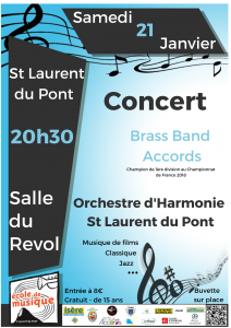 Concert à St Laurent du Pont @ Salle du Revol